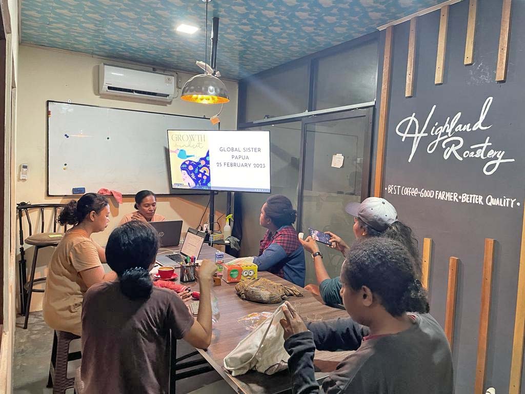 Kegiatan Global Sister Papua di Ruang Kelas Highland Roastery